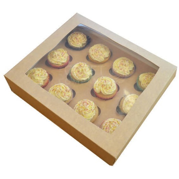 Kraft Brown 12 Hole Cupcake Box