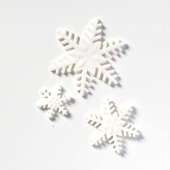 Snowflake Sugar Pipings - Pack of 120