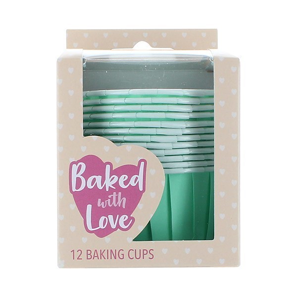 Aqua Baking Cups - Pack of 12
