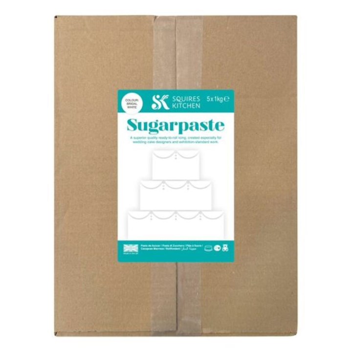 Squires Ready To Roll Sugarpaste - Bridal White - 5kg