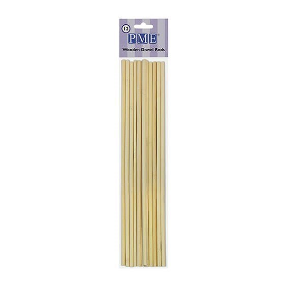 PME Wooden Dowels - Pack of 12