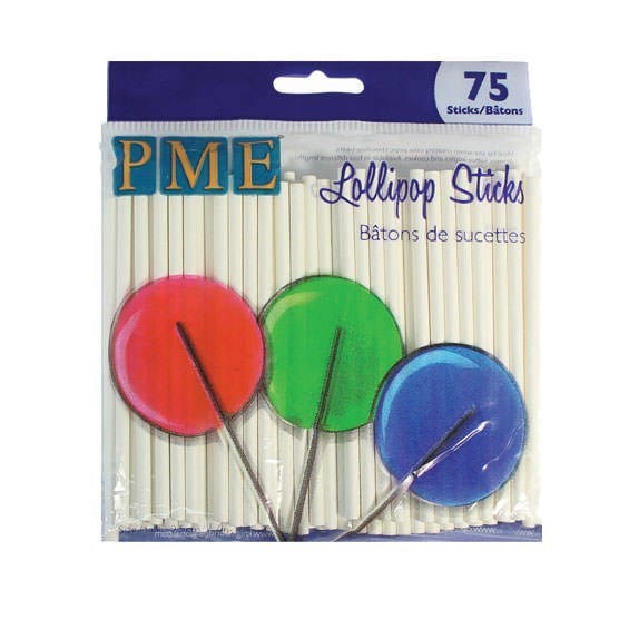 PME Cake Pop Lollipop Sticks - 9.5cm - Pack of 75