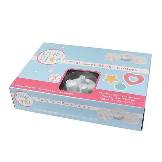 Cake Star Push Easy Cutters - Shapes - Set of 6