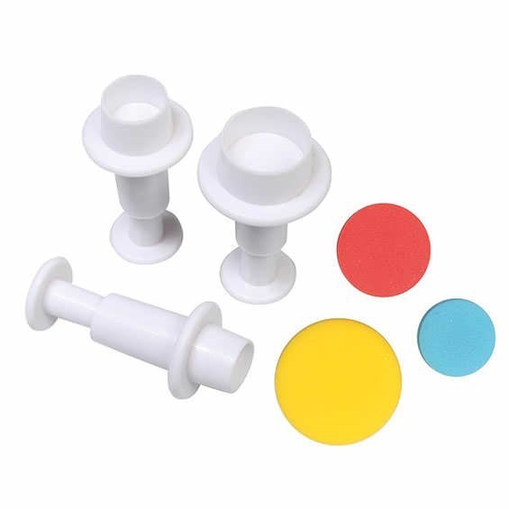 Cake Star Round Plunger Cutters - Set of 3