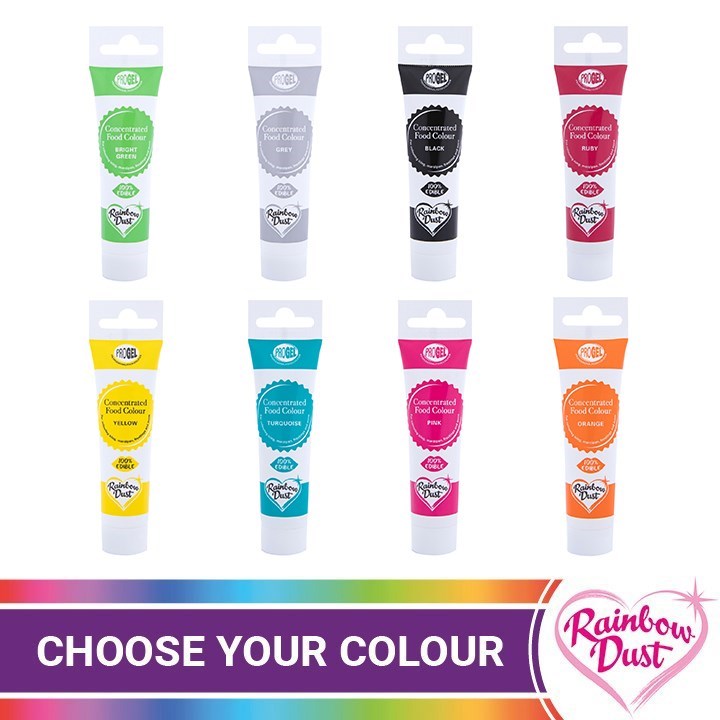 ProGel Concentrated Food Colours by Rainbow Dust