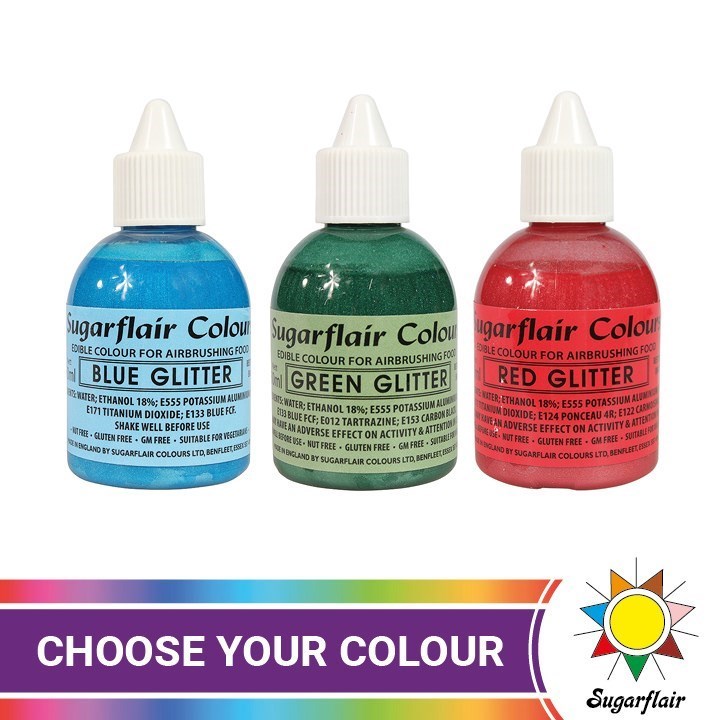 Sugarflair Airbrush Colours - Glitter