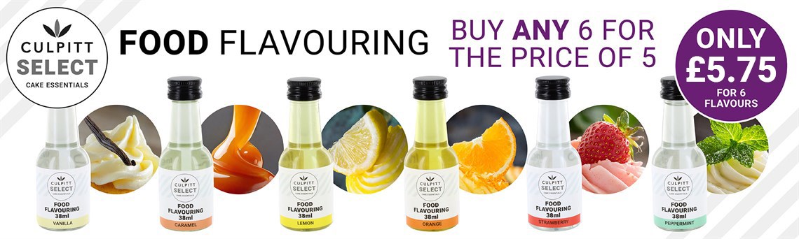 6 for the price of 5 on Culpitt Select food flavours