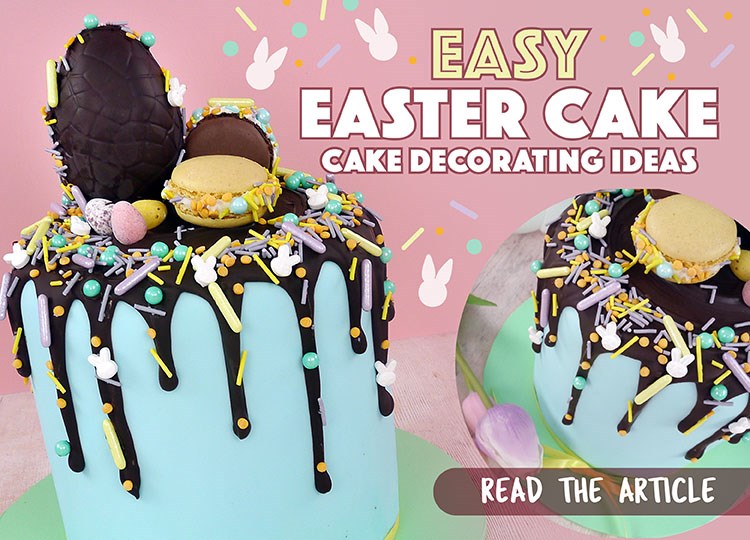 Easy celebration cake decorating with buttercream and sprinkles