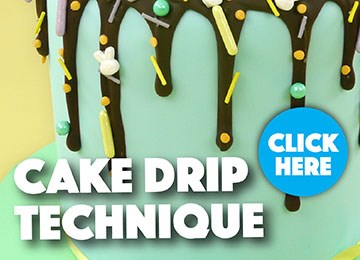 Learn how do create on trend cake drip effect