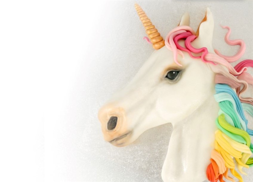 Finished Rainbow Unicorn Cake