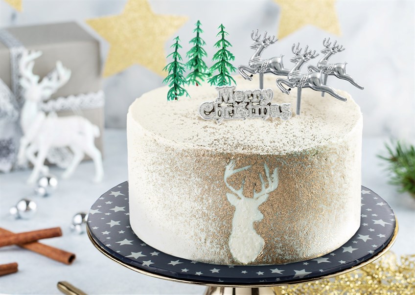 Decorated Christmas Cake