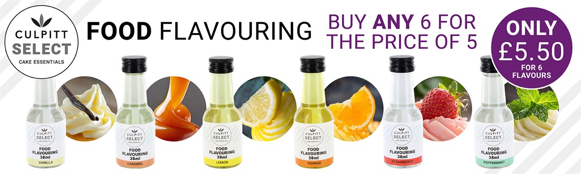 6 for the price of 5 on Culpitt Select food flavours