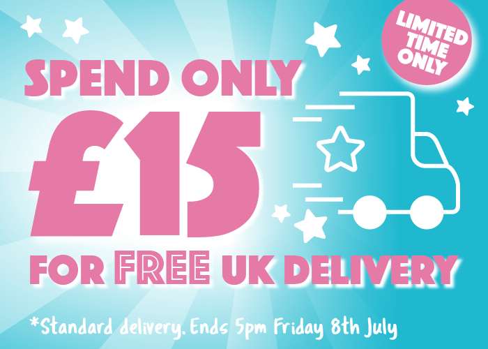 Free Delivery over 15, Limited Offer