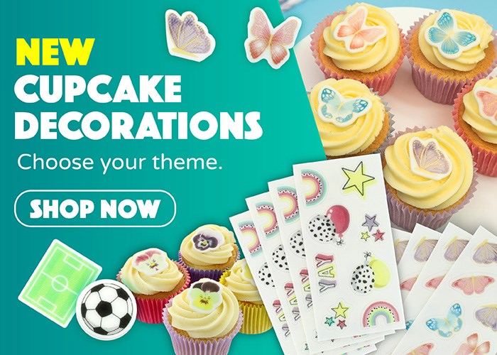 New Printed Sugar Cupcake Decorations