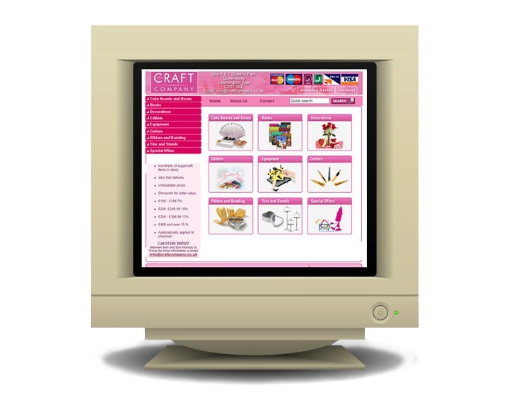 Craft Company Old Website 1