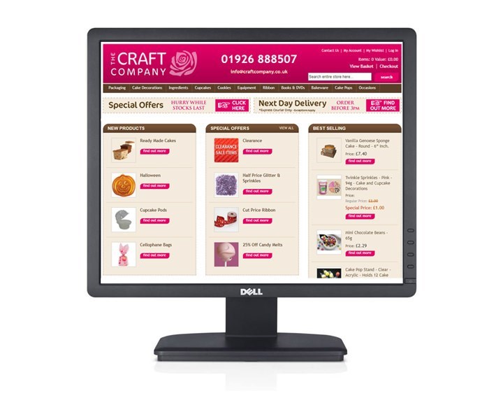 Craft Company Old Website 2