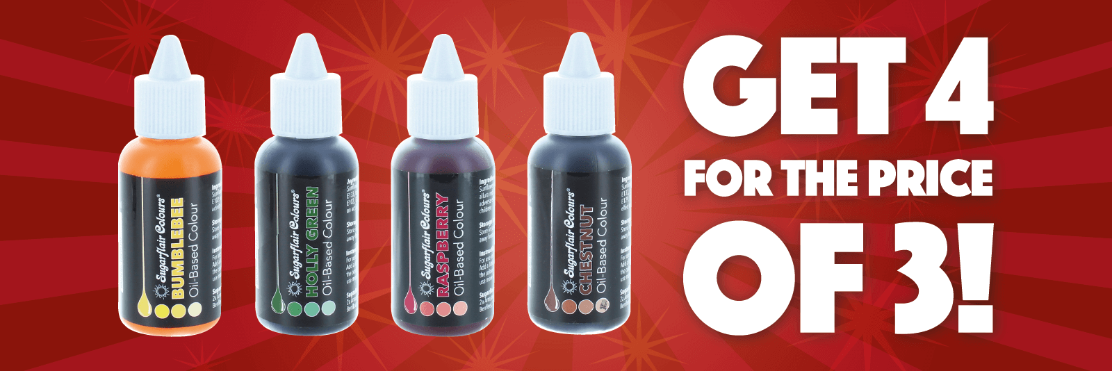 Sugarflair Oil-Based Colours