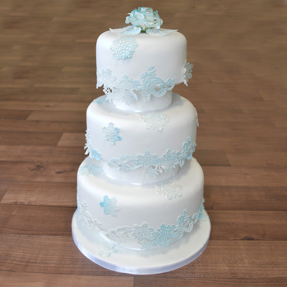 1 LARGE 6 RIBBONS  EDIBLE sugar laces Anniversary cake BabyShower Birthday WEDDI 