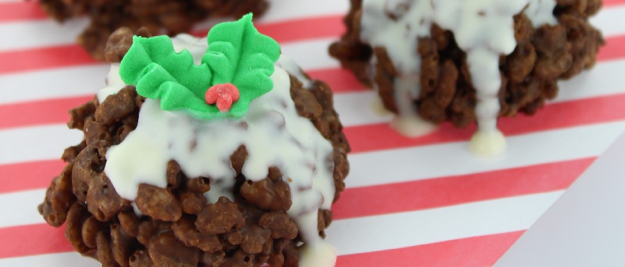 Finished Crispy Christmas Puddings