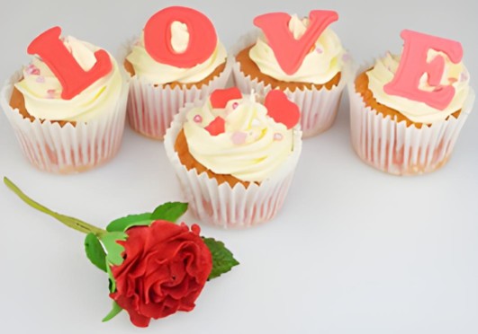 Valentine's Pink Velvet Cupcakes