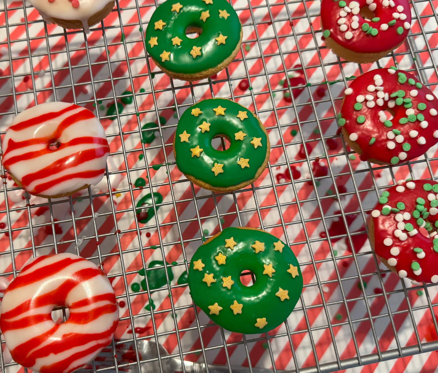 Dip and decorate doughnuts