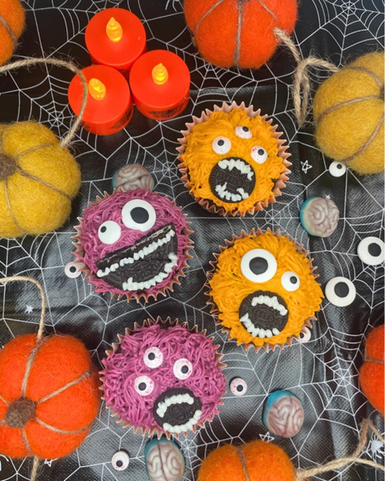 Spooky Monster Cupcakes