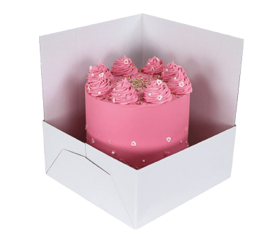 Extension corners for cake box