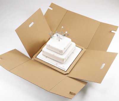 Unfolded Stacked Cake Box