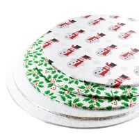 Silver Selection Christmas Cake Boards