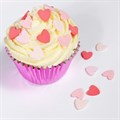Culpitt Red & Pink Mini Sugar Heart Cake Topper Decorations Alternative Image