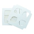 White 4 Hole Window Cupcake Box Alternative Image