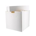 Tall White Cake Box & Round White Masonite Board Combo Alternative Image