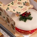 Vintage Bells Square Cake Box 203 x 101mm (8 x 4") Single Alternative Image