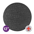 Culpitt Premium 12'' Round Black Cake Board Alternative Image