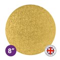 Culpitt Premium 8'' Round Gold Cake Board Alternative Image