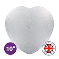 Culpitt Premium 10'' Heart Silver Cake Board Alternative Image
