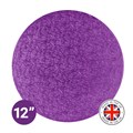 Culpitt Premium 12'' Round Light Purple Cake Board Alternative Image