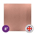 Culpitt Premium 8'' Square Rose Gold Cake Board Alternative Image