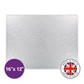 Culpitt Premium 16'' x 12'' Oblong Silver Cake Board Alternative Image
