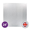 Culpitt Premium 24'' Square Silver Cake Board Alternative Image