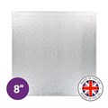 Culpitt Premium 8'' Square Silver Cake Board Alternative Image