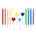 12 Rainbow Cake Topper Candles Alternative Image