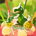 7 Dinosaur Party Cake Topper Candles Alternative Image