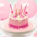 10 Pink Fizz Cake Topper Candles Alternative Image