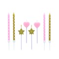 8 Stars & Hearts Cake Topper Candles Alternative Image