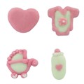 Culpitt Pink Baby Sugar Decorations - Pack of 12 Alternative Image