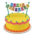 Happy Birthday Cake Bunting Topper - 6 Pack Alternative Image