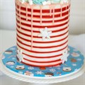 10" Christmas Friends Printed Masonite Cake Board 4mm thick Alternative Image