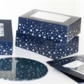 Starry Night 6 Hole Christmas Cupcake Box Alternative Image