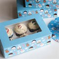 Christmas Friends 6 Hole Christmas Cupcake Box Alternative Image